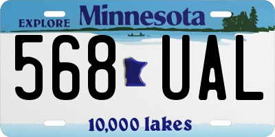 MN license plate 568UAL
