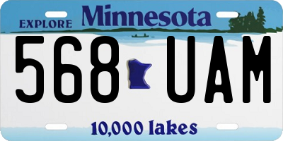 MN license plate 568UAM