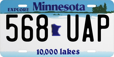 MN license plate 568UAP