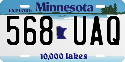 MN license plate 568UAQ