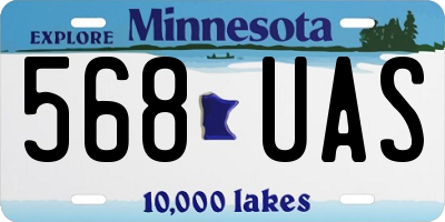 MN license plate 568UAS
