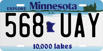 MN license plate 568UAY