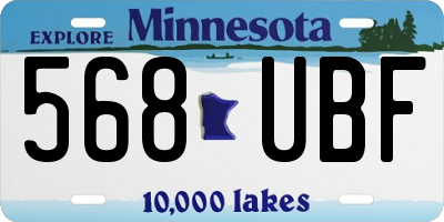 MN license plate 568UBF