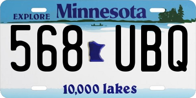 MN license plate 568UBQ