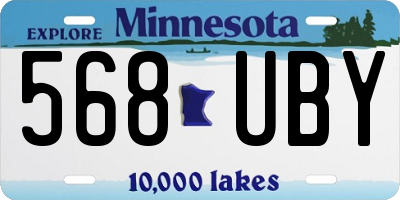 MN license plate 568UBY