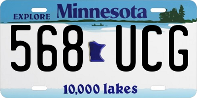 MN license plate 568UCG