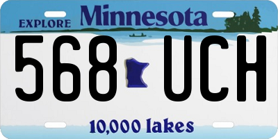 MN license plate 568UCH