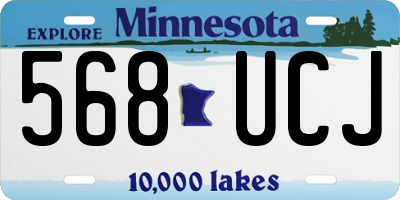 MN license plate 568UCJ