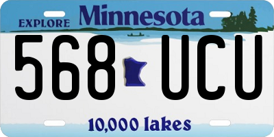 MN license plate 568UCU