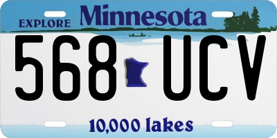 MN license plate 568UCV