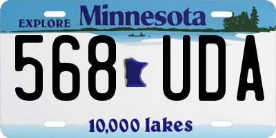 MN license plate 568UDA