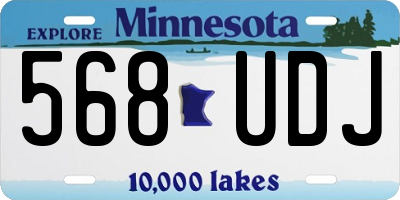 MN license plate 568UDJ