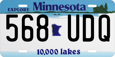 MN license plate 568UDQ