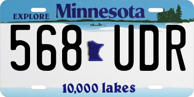 MN license plate 568UDR