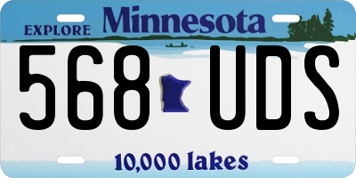 MN license plate 568UDS