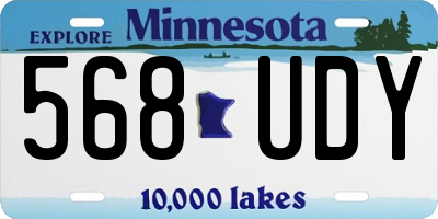 MN license plate 568UDY