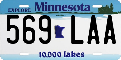 MN license plate 569LAA