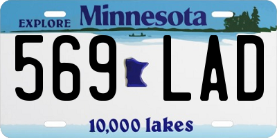 MN license plate 569LAD