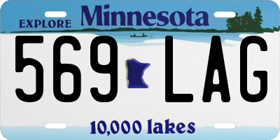 MN license plate 569LAG