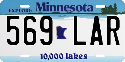 MN license plate 569LAR