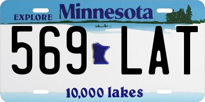 MN license plate 569LAT