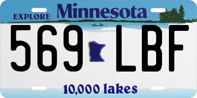 MN license plate 569LBF