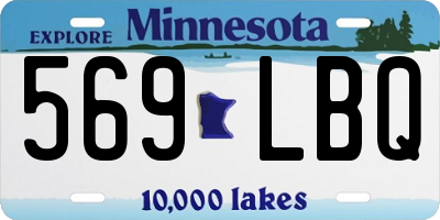 MN license plate 569LBQ