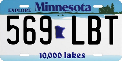 MN license plate 569LBT
