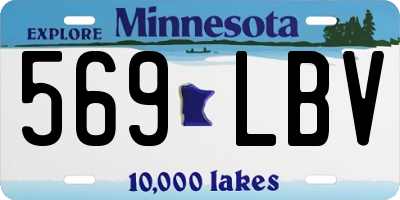 MN license plate 569LBV