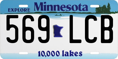 MN license plate 569LCB