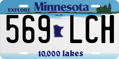 MN license plate 569LCH