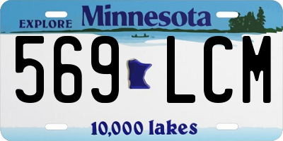 MN license plate 569LCM