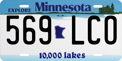 MN license plate 569LCO