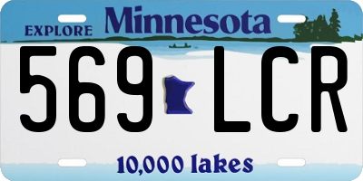 MN license plate 569LCR