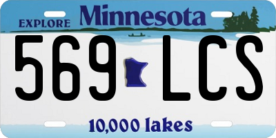 MN license plate 569LCS