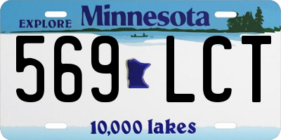 MN license plate 569LCT
