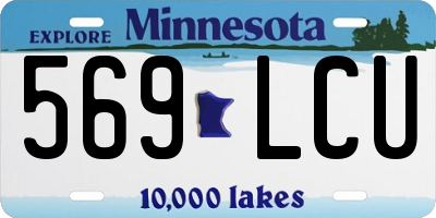MN license plate 569LCU