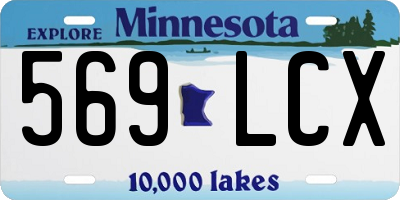 MN license plate 569LCX
