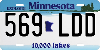 MN license plate 569LDD