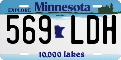 MN license plate 569LDH