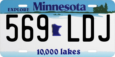MN license plate 569LDJ