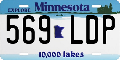MN license plate 569LDP