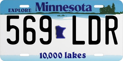 MN license plate 569LDR