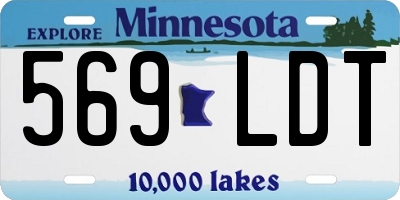 MN license plate 569LDT