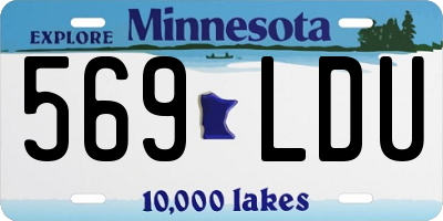 MN license plate 569LDU