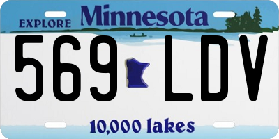 MN license plate 569LDV