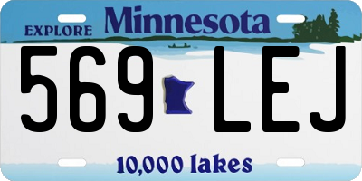 MN license plate 569LEJ