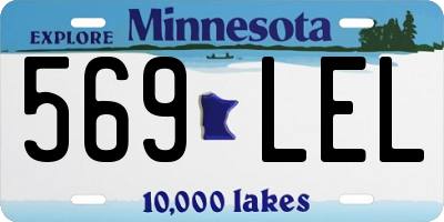 MN license plate 569LEL
