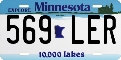 MN license plate 569LER