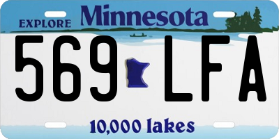 MN license plate 569LFA